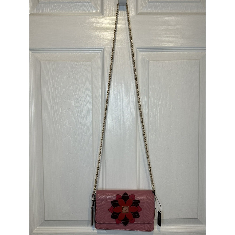 Victoria's Secret Mini Shoulder Bag Pink with Floral‎ Accent - Picture 9 of 9